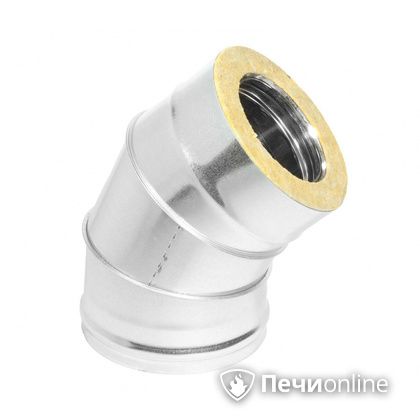 Колено 135° (45°) Теплов и Сухов Отвод Термо 45* ОТ-Р 430-0.5/оцинковка D115/180 в Якутске