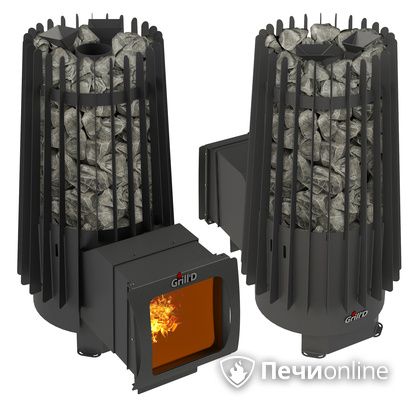 Дровяная печь-каменка GrillD Cometa Vega 180 window long Max в Якутске