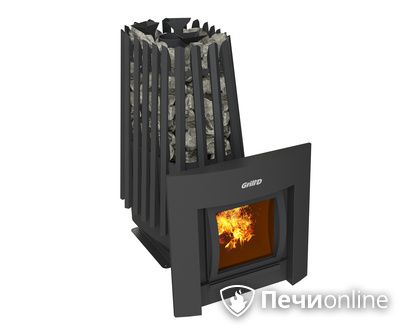 Дровяная печь-каменка GrillD Cometa Vega 350 window Max в Якутске
