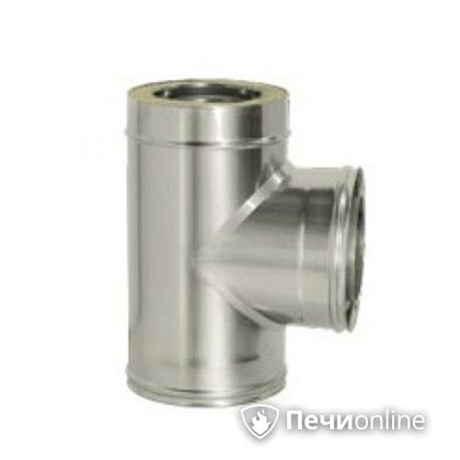 Дымоход Дымок Тройник 90° с изоляцией 0.5 мм. ТRFR90 120/200 в Якутске