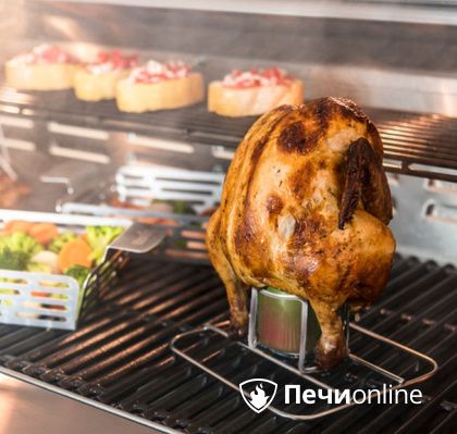 Ростер Char-Broil Grill+ для курицы с креплением для емкости в Якутске