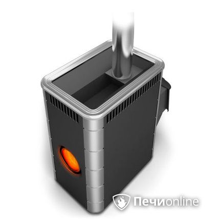 Дровяная банная печь TMF Аврора Inox ДА Иллюминатор антрацит НВ  в Якутске