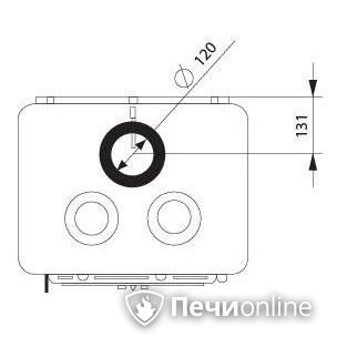 Отопительно-варочная печь Ferguss Magma cook side door в Якутске
