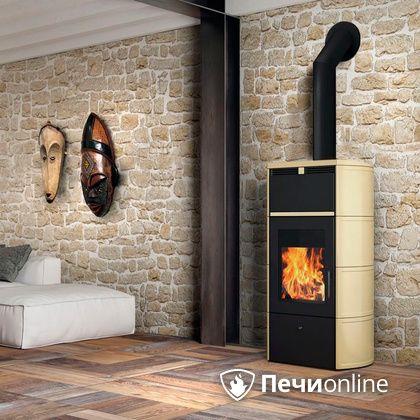 Печь-камин Edilkamin Flamma 24 kw V.C. Pergamena с Т/О в Якутске