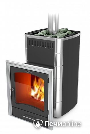 Дровяная банная печь TMF Калина II Inox БСЭ ТО антрацит НВ ПРН в Якутске