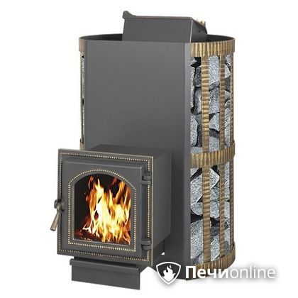 Дровяная банная печь Везувий Скиф с закрытой каменкой (270) в Якутске