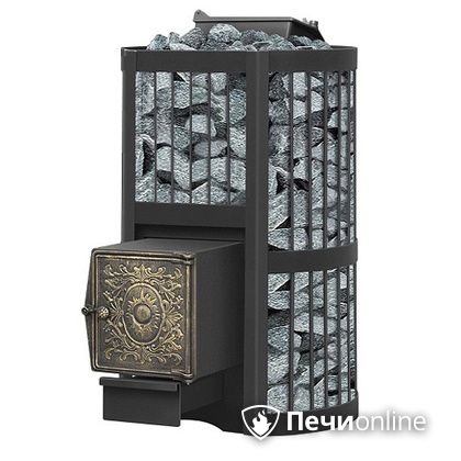 Дровяная банная печь Везувий Ураган Стандарт 22 (ДТ-4) с закрытой каменкой чугун в Якутске